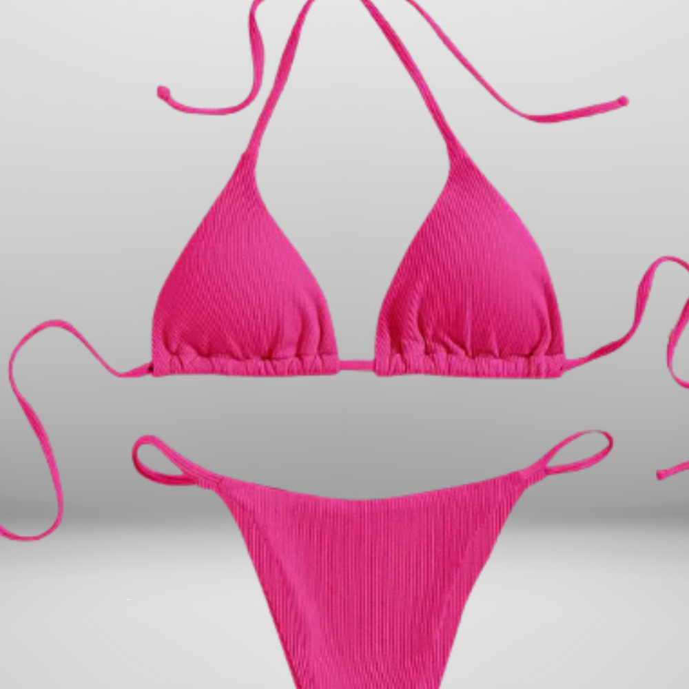
                  
                    Calyora – Bikini Set met Diepe V-Hals en Hoge Taille
                  
                