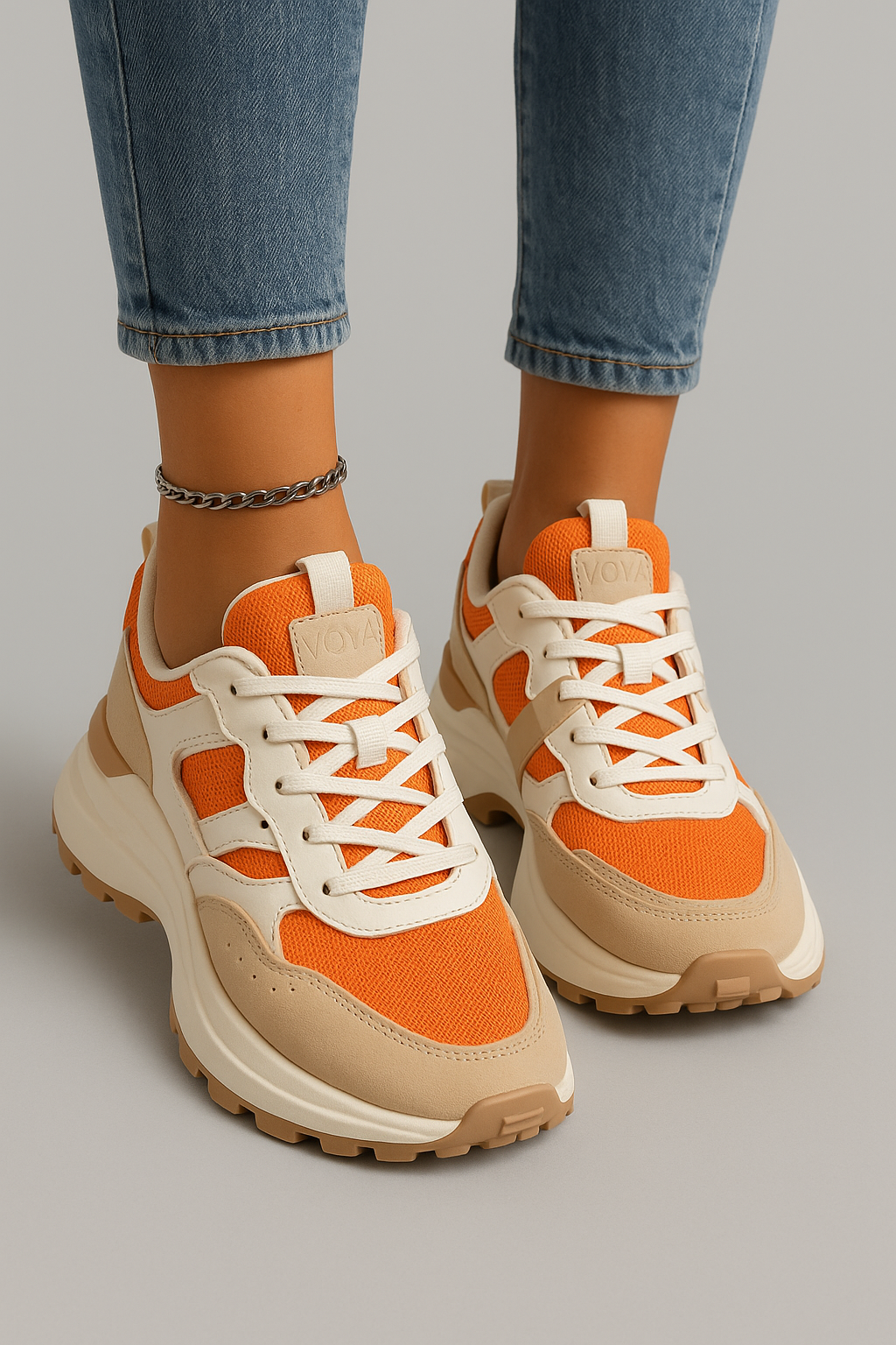 Celia – Modieuze Colorblock Sneakers voor Dames