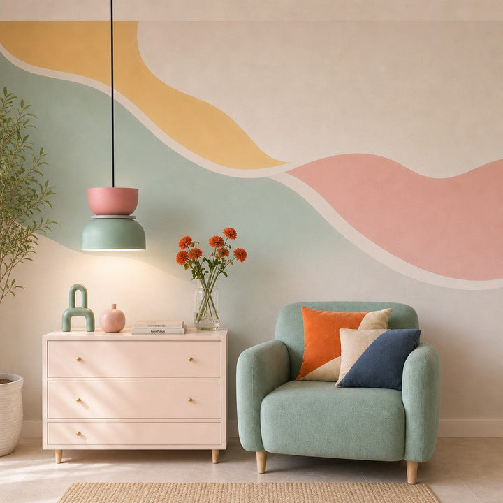 Lucie Nordic Color Block Hanglamp