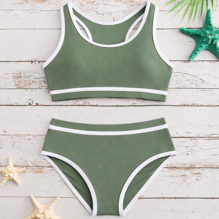 Meisjes’ Crisscross Back Bikini Set