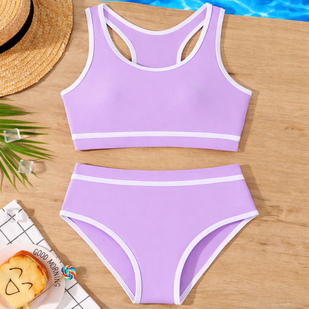 Meisjes’ Crisscross Back Bikini Set