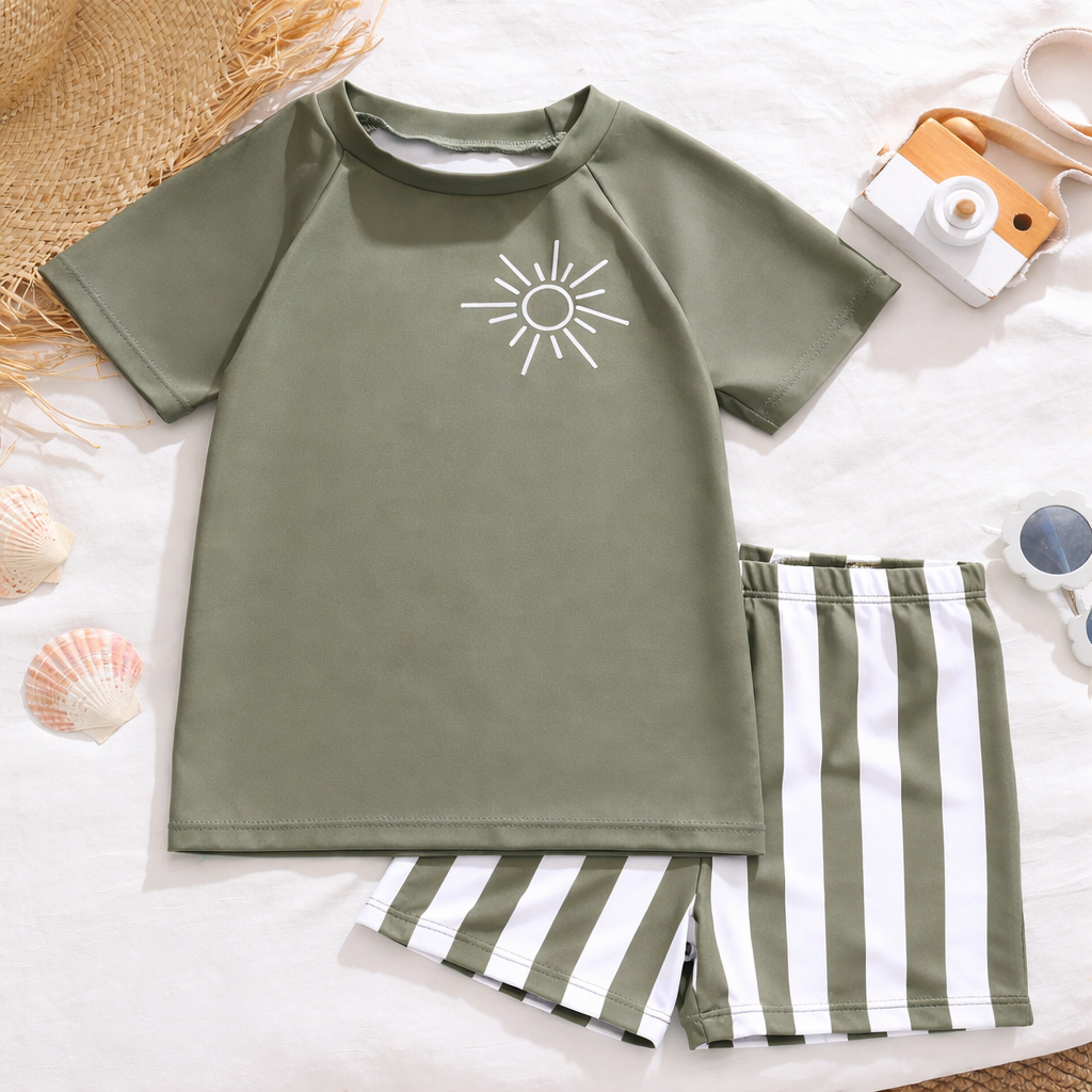 Jonge Jongen Slim Fit Zwem Set