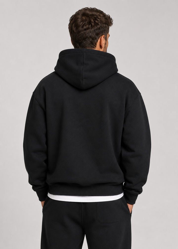 Heren hoodie- & joggerset - zachte katoenmix, losse pasvorm