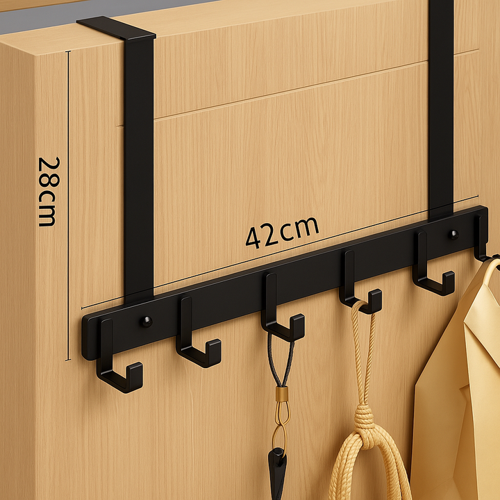 SteelEase – Over-the-Door Haakrek met 6 Haken