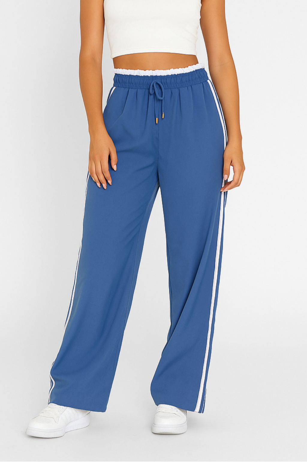 Navyrex – Sportieve Joggingbroek met Contrasterende Zijstrepen