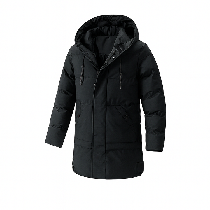 Geïsoleerde capuchonjas voor heren – functionele warmte met alledaagse stijl