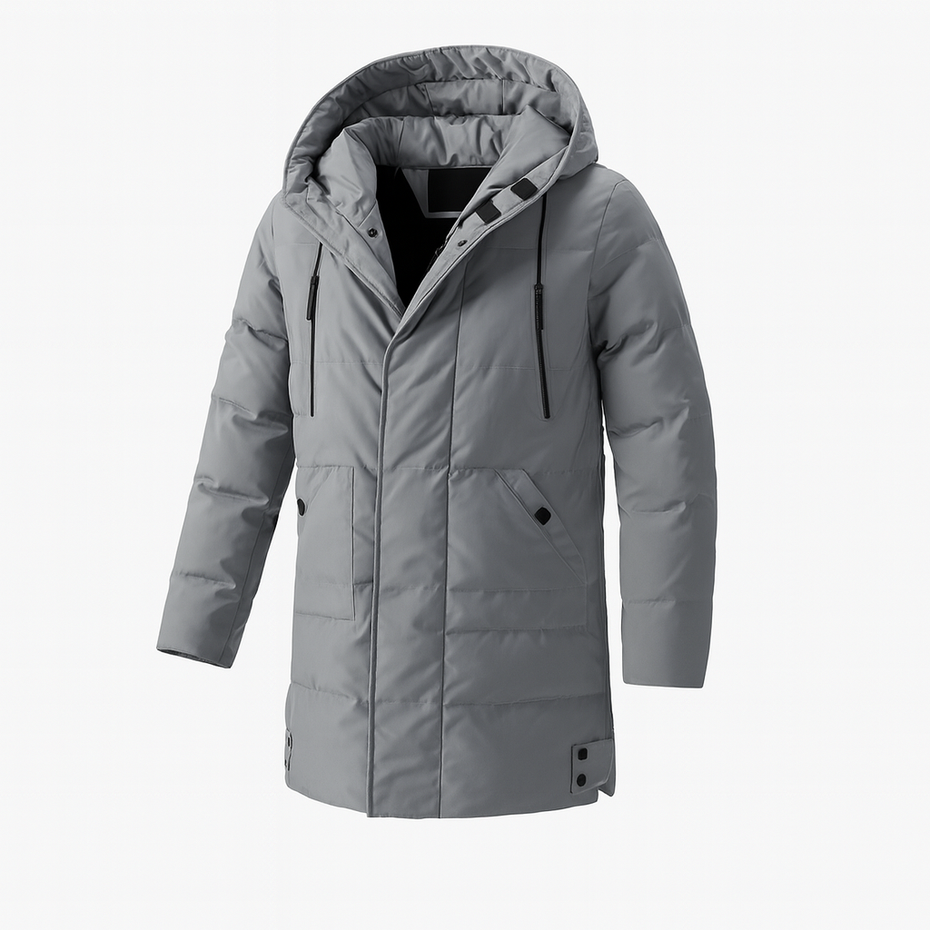 Geïsoleerde capuchonjas voor heren – functionele warmte met alledaagse stijl