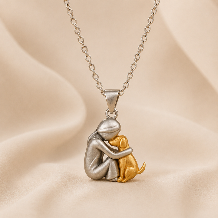 Elegante ketting met hanger in de vorm van een dierensilhouet, verstelbaar