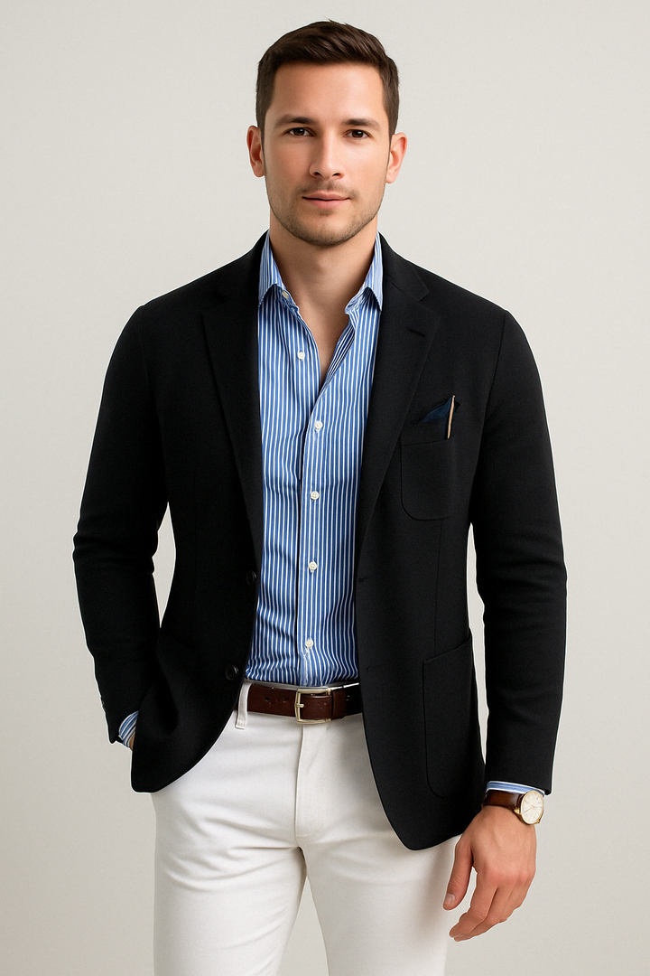 Stijlvolle Herenblazer met Casual Klepzakken - Dan