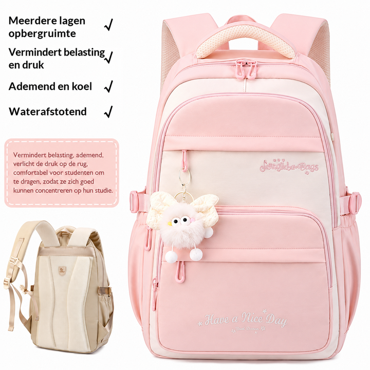 Driedelige Schoolrugzak met Cartoonprint