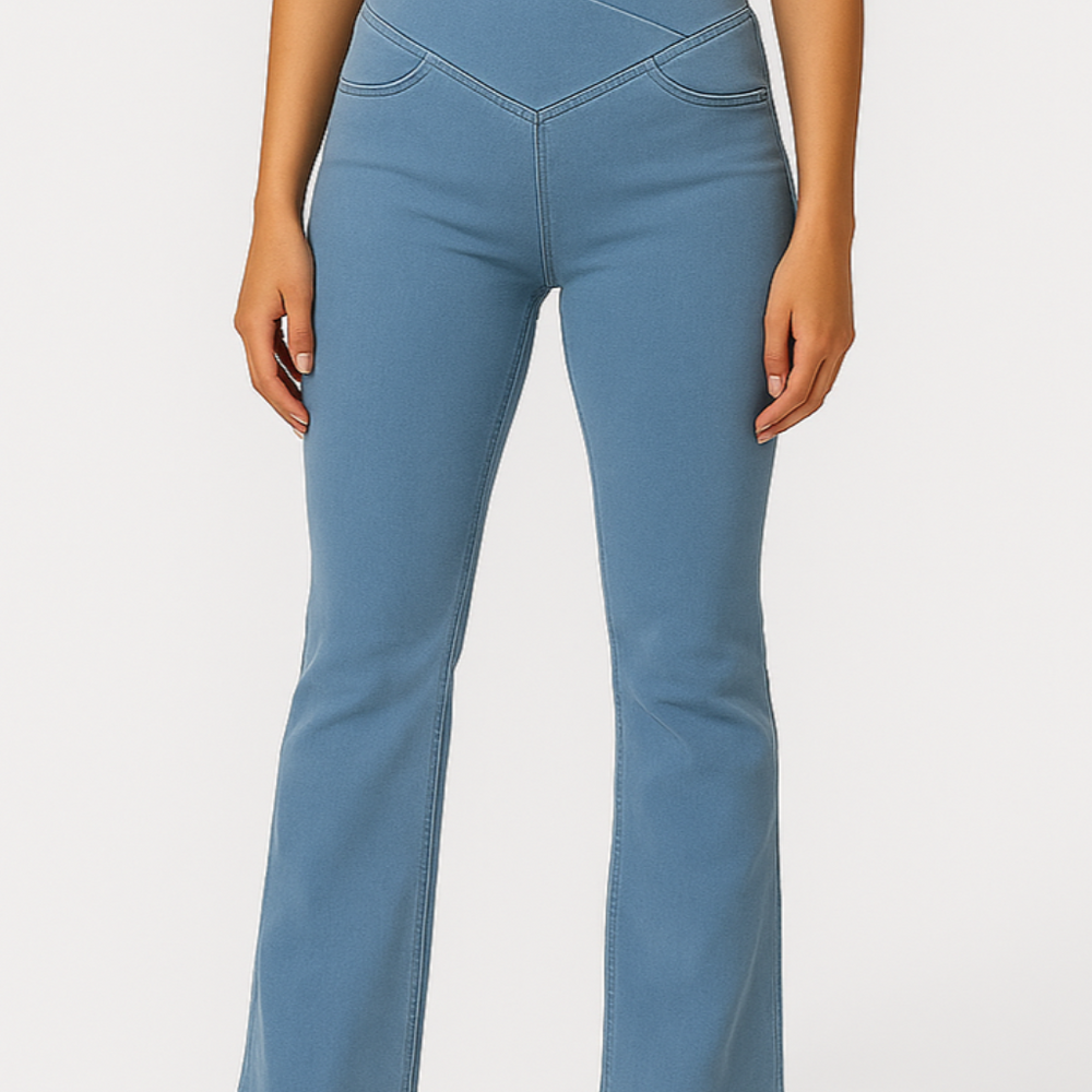 
                  
                    Lorvexa – Flared Stretchbroek met Leggingcomfort en Jeanslook
                  
                