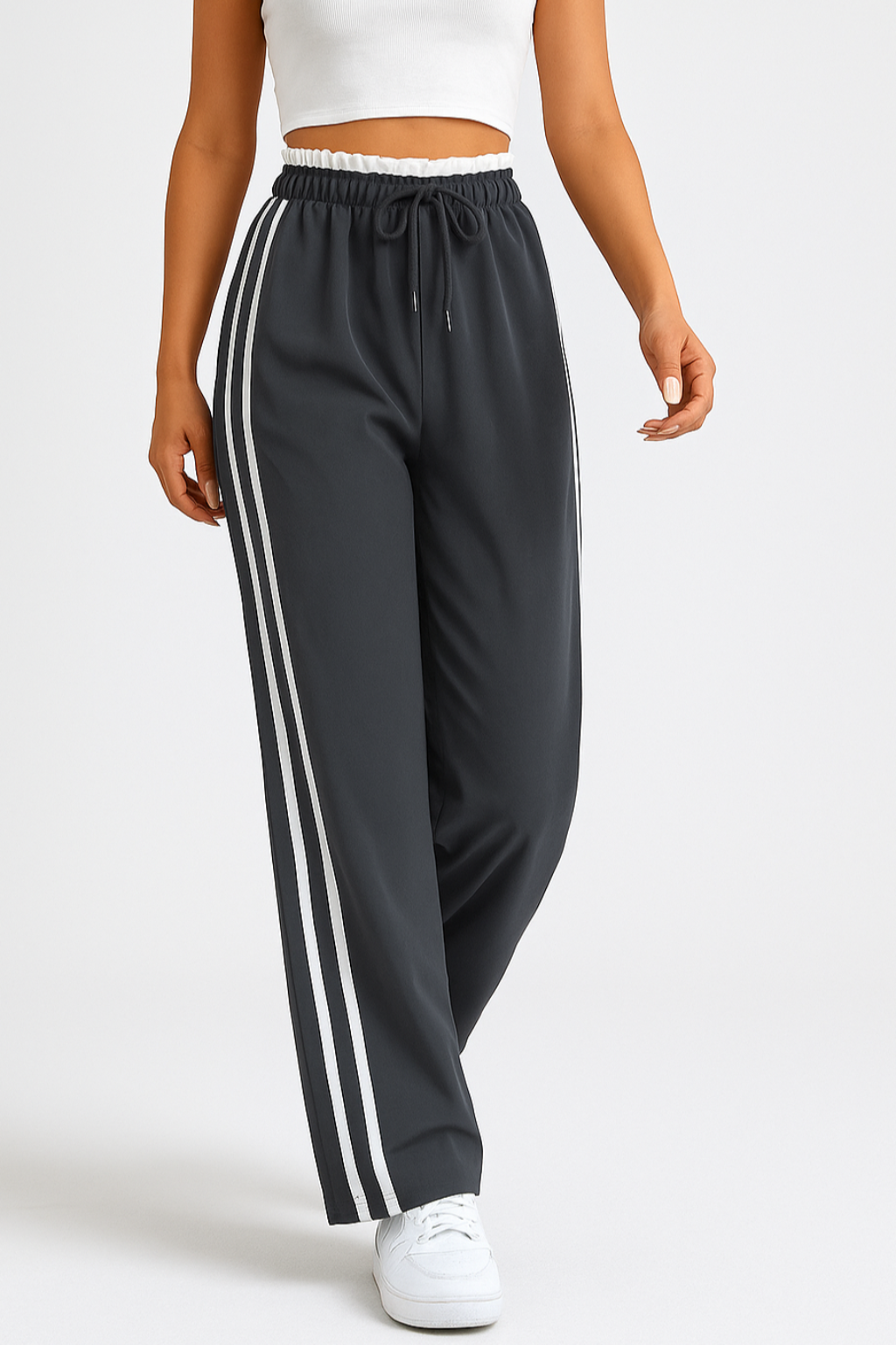 Navyrex – Sportieve Joggingbroek met Contrasterende Zijstrepen