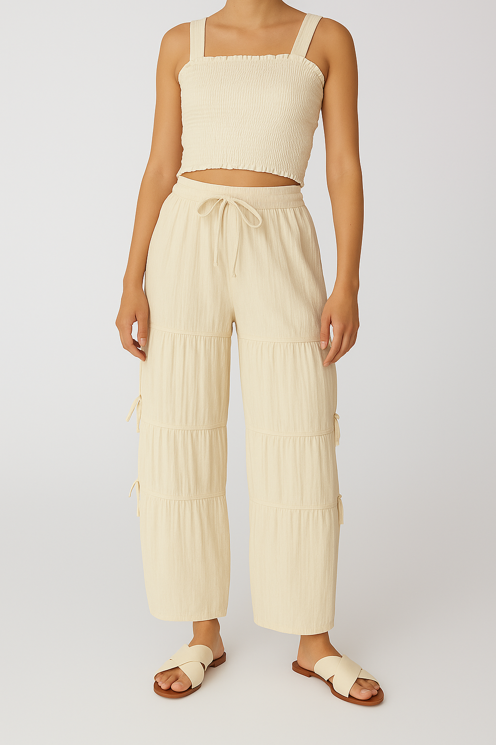 1+1 GRATIS - Niora – Wijde Damesbroek met Boho-Look