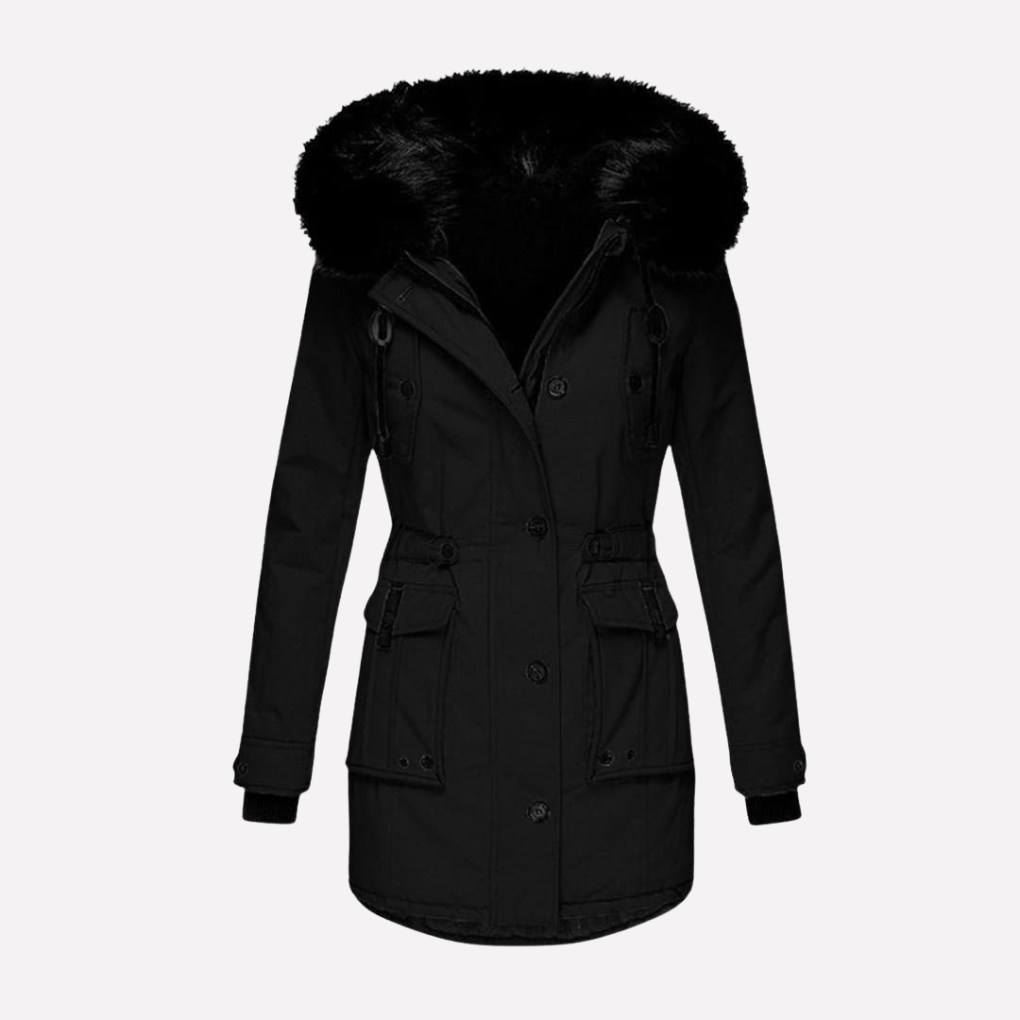 Dames Parka Jas met Capuchon en Flapzakken