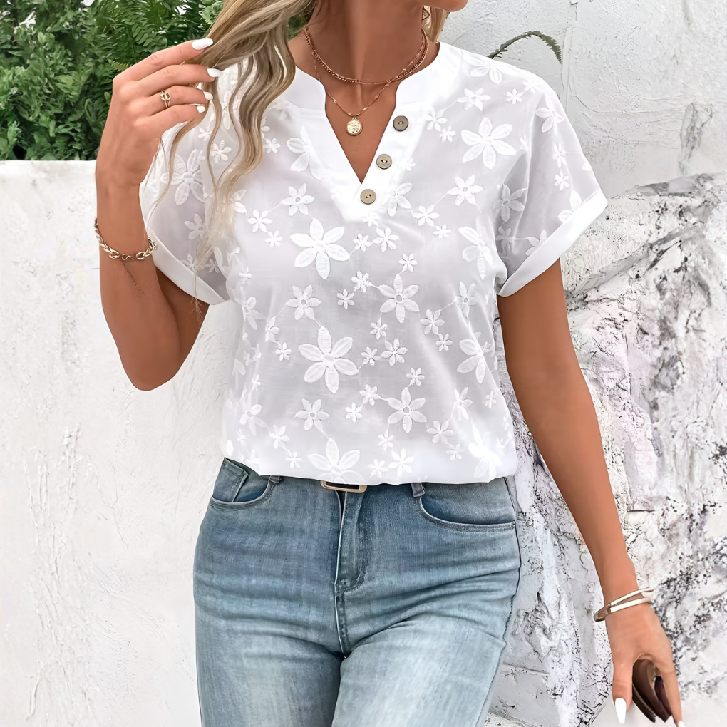 Elegante damesblouse met knoopsluiting