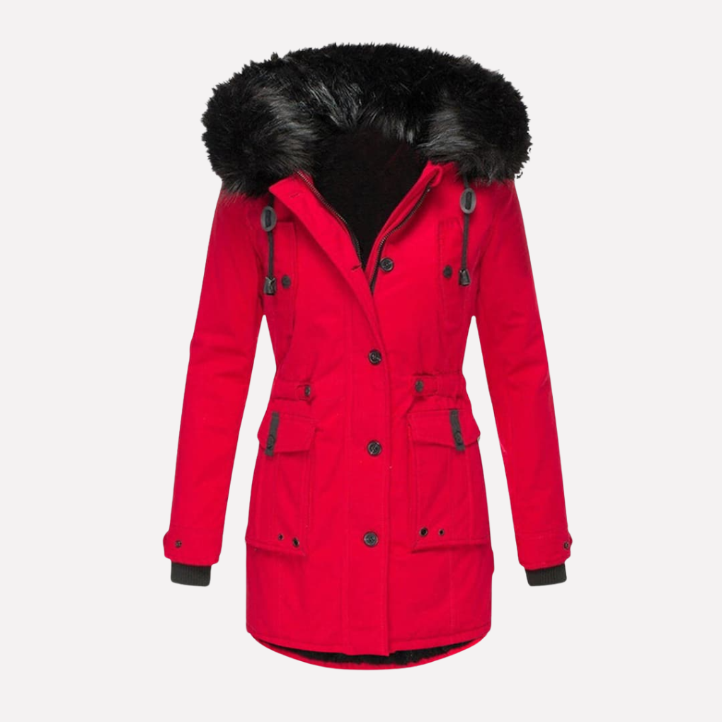 Dames Parka Jas met Capuchon en Flapzakken