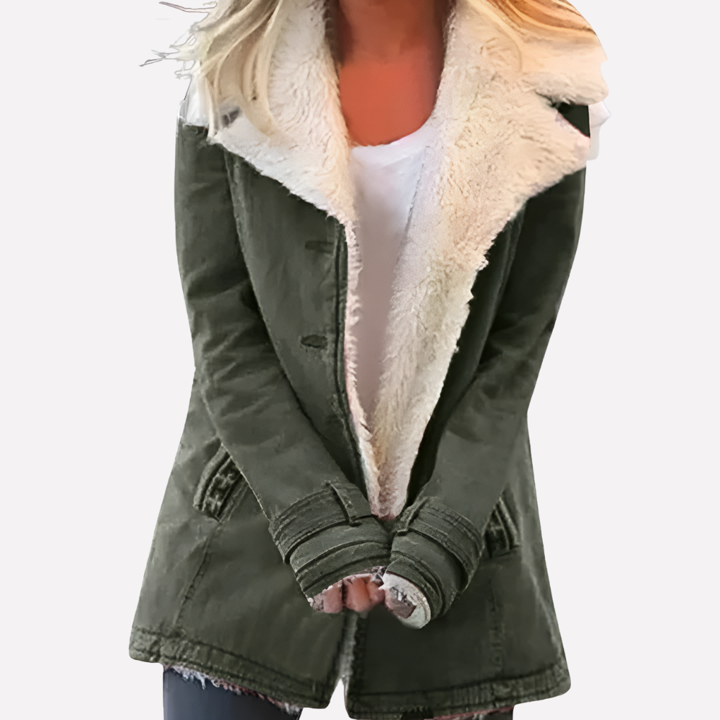 Casual Damesjas voor Winter en Overgangsweer