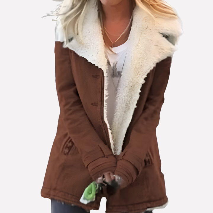 Casual Damesjas voor Winter en Overgangsweer