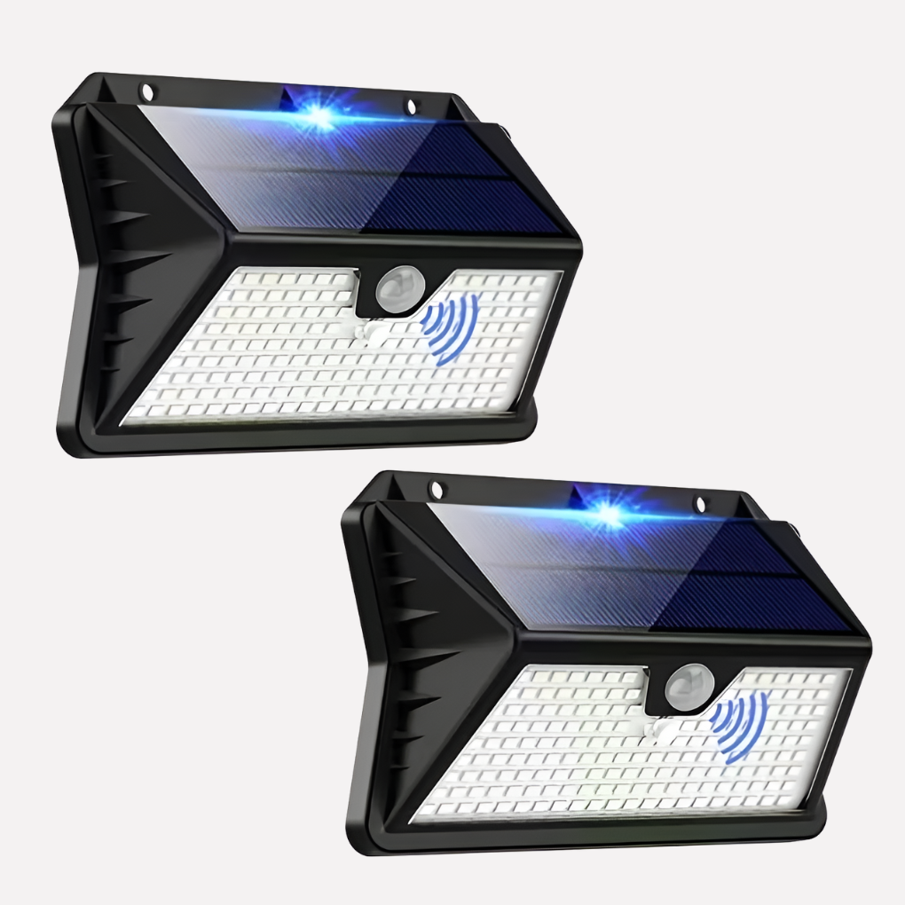 Buitenlampen met zonne-energie en bewegingssensor
