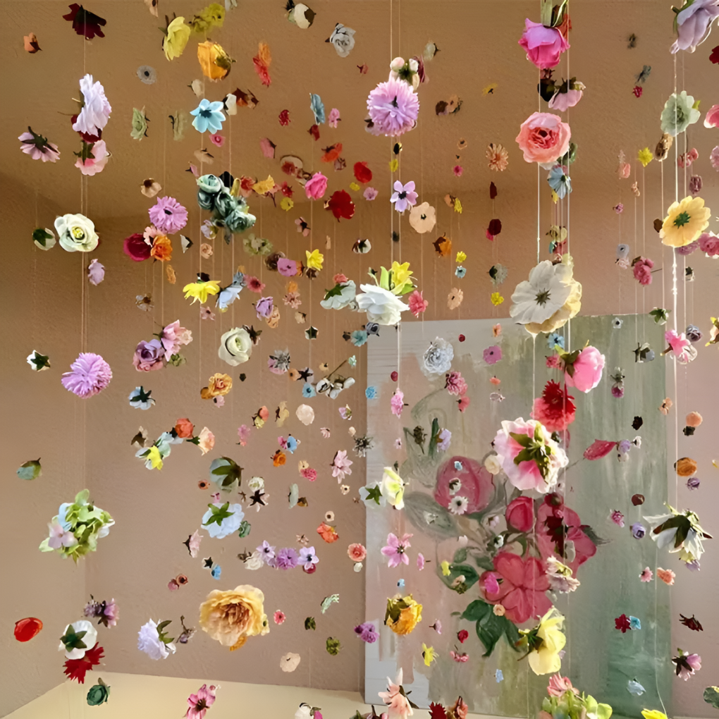 100-delige kunstbloemenslinger