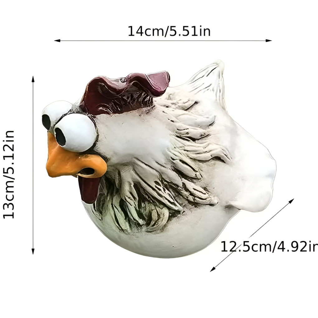 Speelse haan tuinornamenten