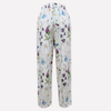 Dames bloemenprint rechte broek