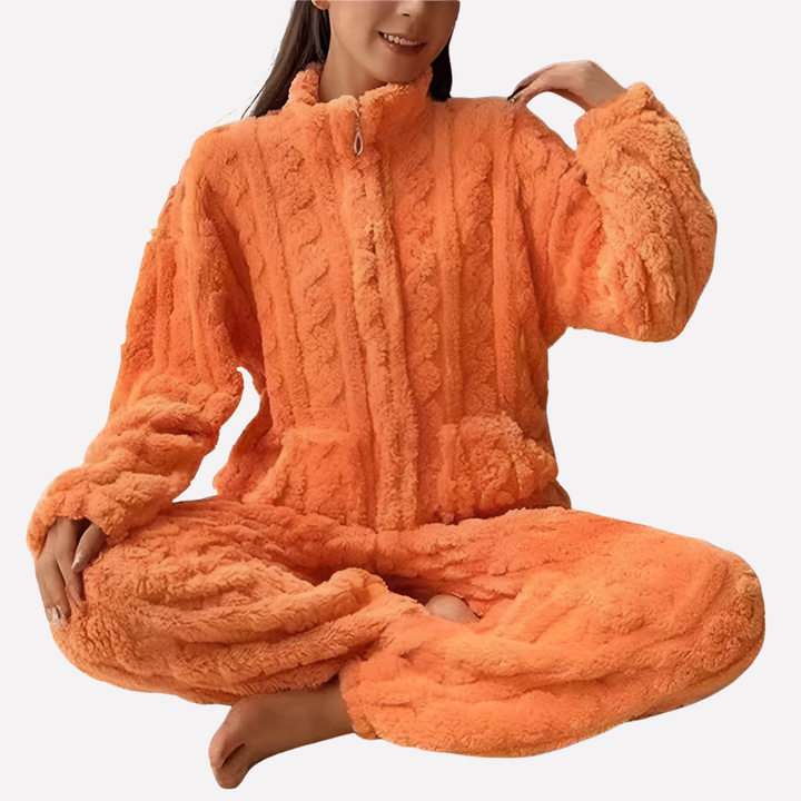 Dames Fleece Pyjama Set
