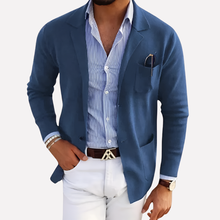Heren Gebreide Blazer