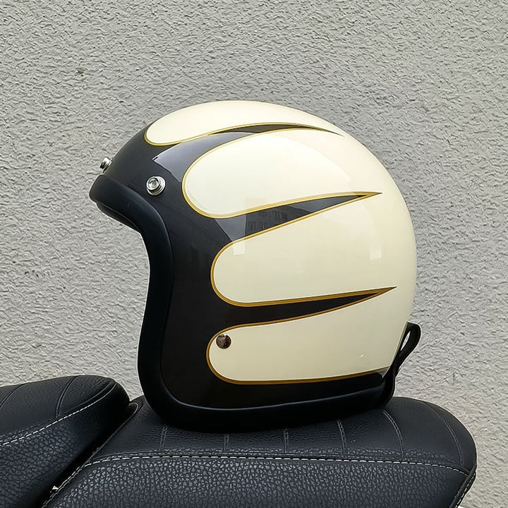AeroGuard Vintage Helm Gecertificeerd volgens DOT- en ECE-Normen