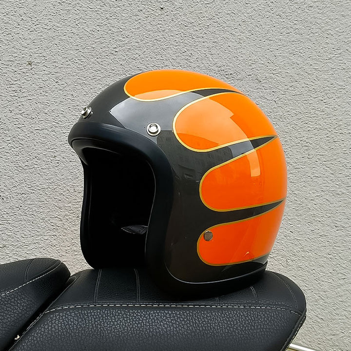 AeroGuard Vintage Helm Gecertificeerd volgens DOT- en ECE-Normen