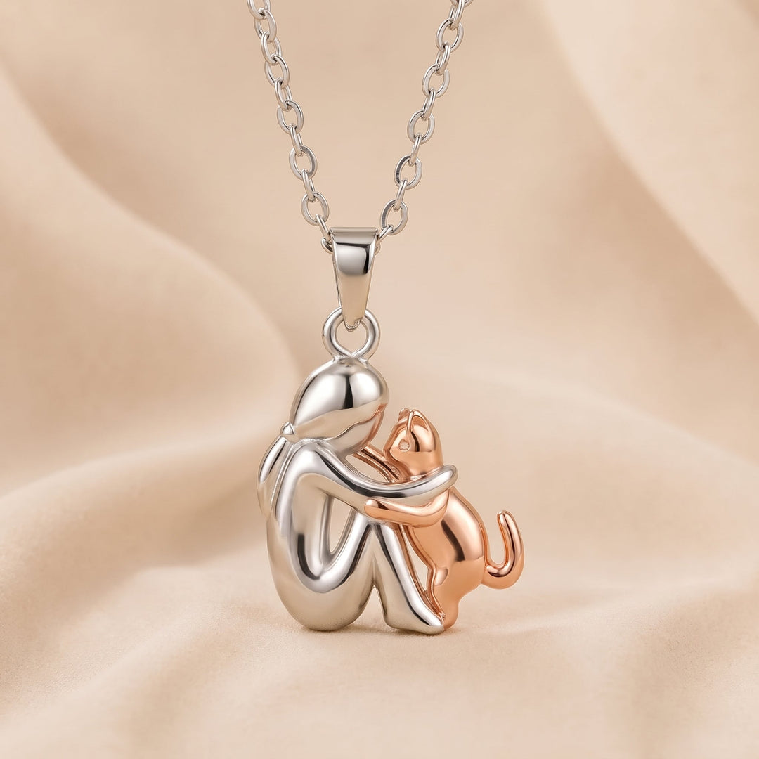 Elegante ketting met hanger in de vorm van een dierensilhouet, verstelbaar