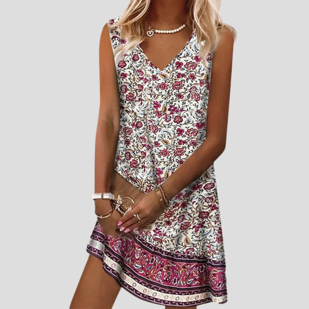 Strandjurk met bloemenprint voor dames