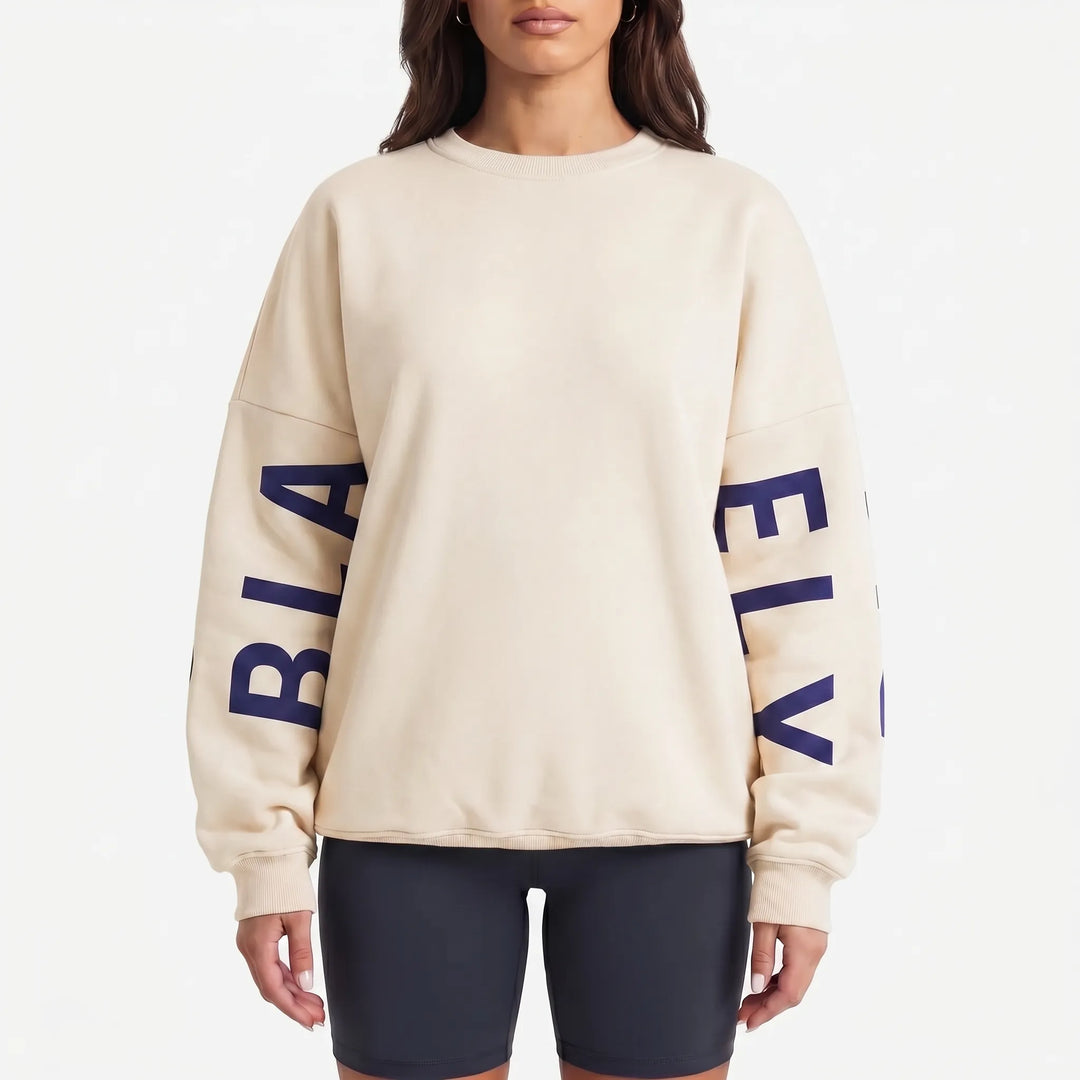 CozyspunOversized Crew Neck Sweatshirt