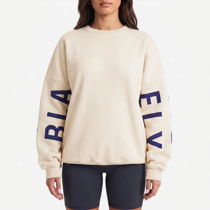 CozyspunOversized Crew Neck Sweatshirt
