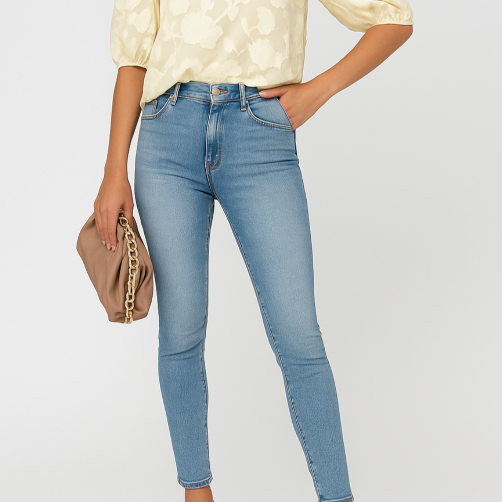 
                  
                    Deliane – Elegante Blouse met Bloemenprint en Pofmouwen
                  
                