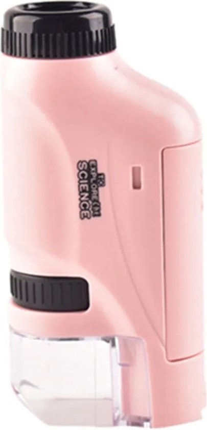 Draagbare Microscoop voor Kinderen 60x-120x met LED-licht - Compact en Kindvriendelijk