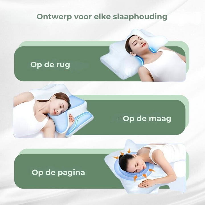 DreamAlign Orthopedisch Kussen – Luxe Traagschuim Kussen bij Nekpijn & Alle Slaaphoudingen