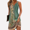 Mouwloze Mini Zomerjurk met Print