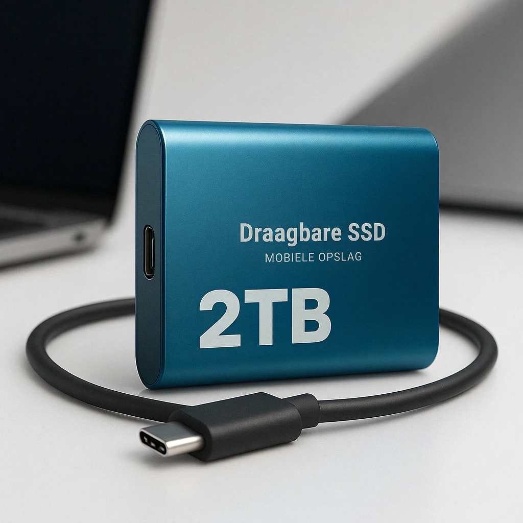 Externe SSD van 2 TB met hoge snelheid