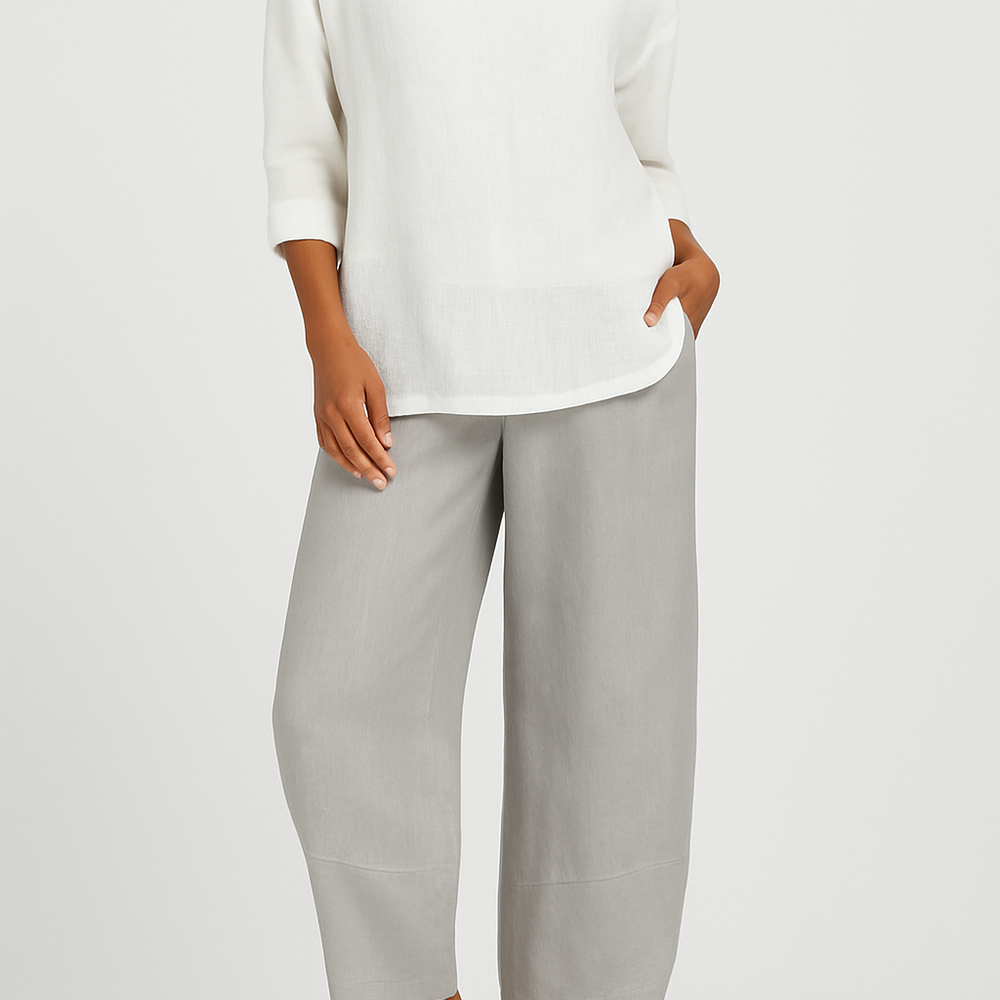 Elarin – Losvallende Linnen Broek met Minimalistische Look