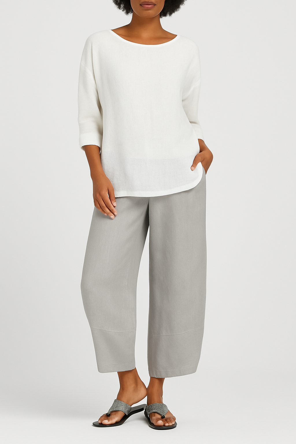 Elarin – Losvallende Linnen Broek met Minimalistische Look
