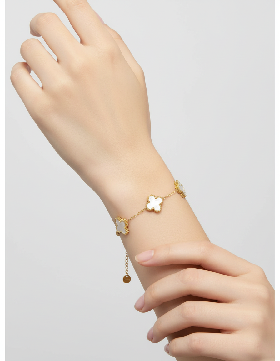 Elegante klavertjes-armband – FlowerShine