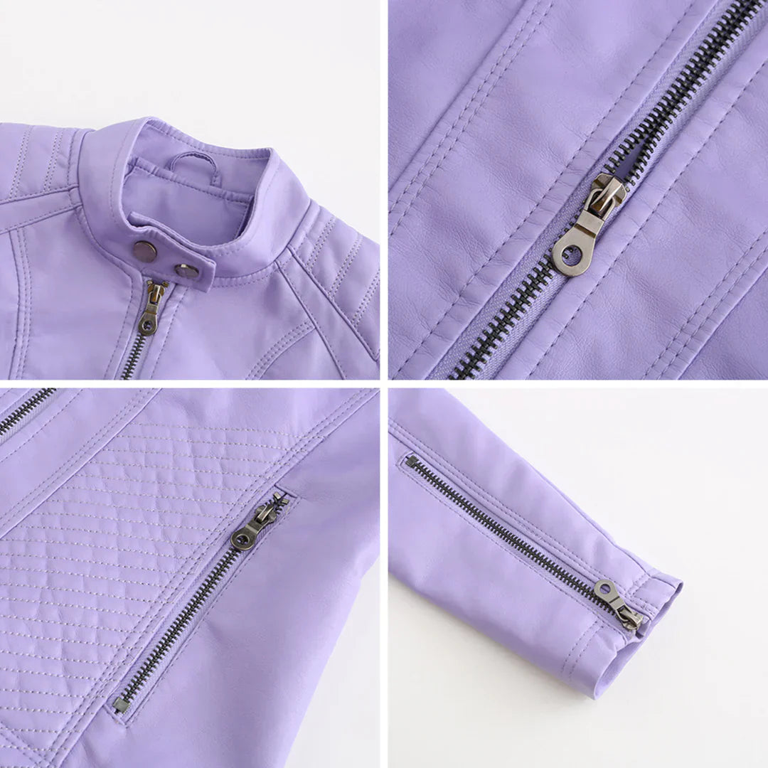 Stijlvolle Leren Dames Jas met Tijdloos Design