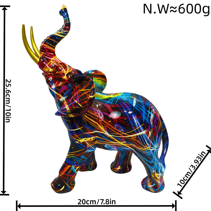 Elepantik - Abstract Beeldje Olifant