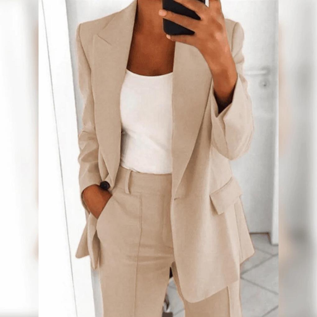 Elegante 2-delige damespakset – gepolijst paar voor formele looks