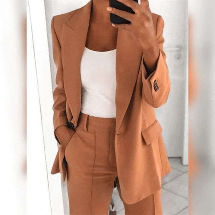 Elegante 2-delige damespakset – gepolijst paar voor formele looks