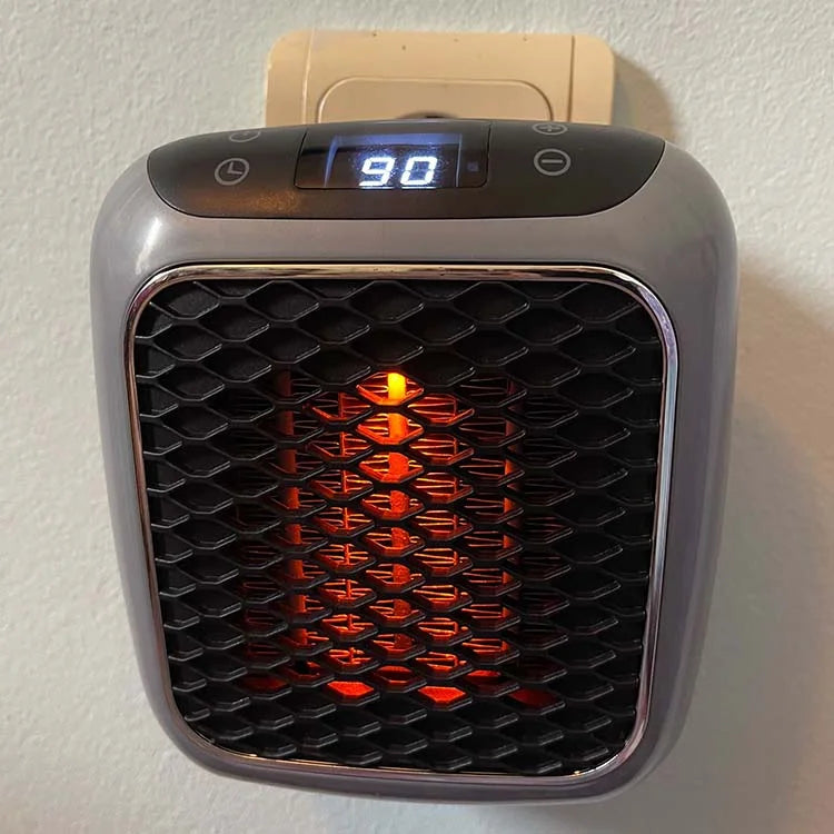 Draagbare keramische kachel 800 W met timer en valbeveiliging