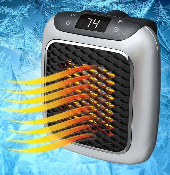 Draagbare keramische kachel 800 W met timer en valbeveiliging
