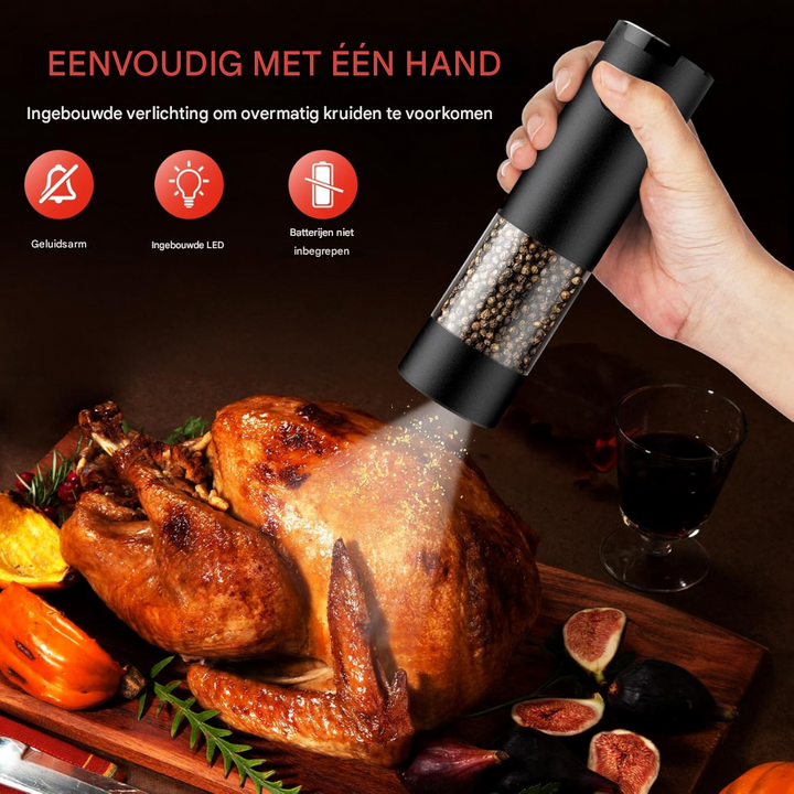Elektrische Zout en Peper Molen Set