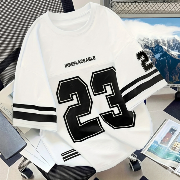 Gestreept Graphic T-Shirt voor Mannen